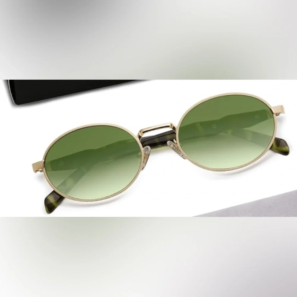 GREEN RETRO Oval Sunglasses FOR WOMAN *NEW*